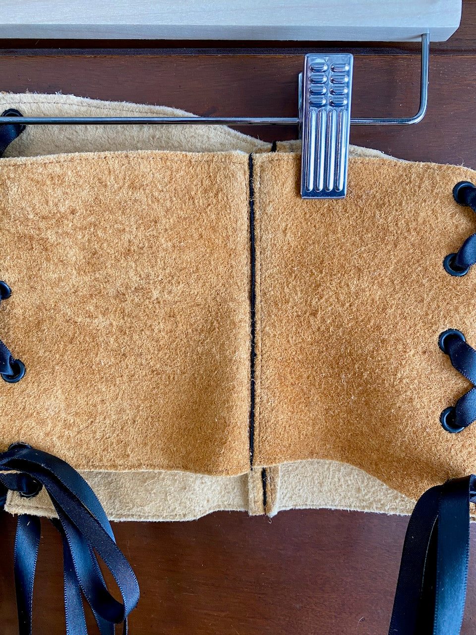 Smoked Moose Hide Corset