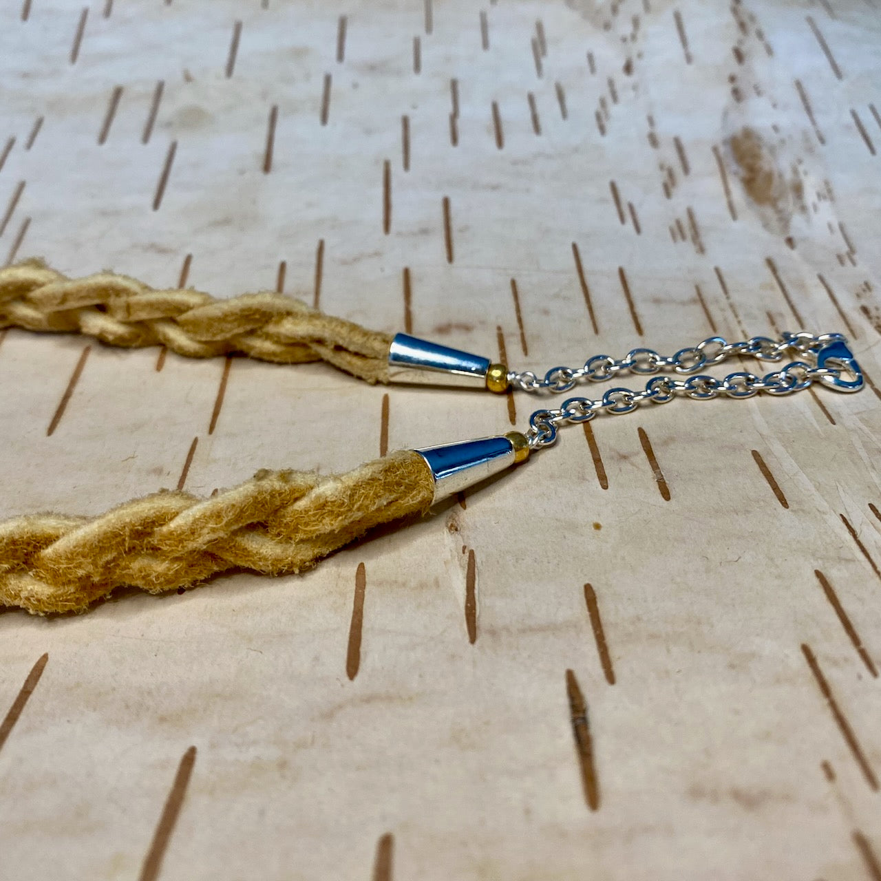 Braided Moose Hide Necklace