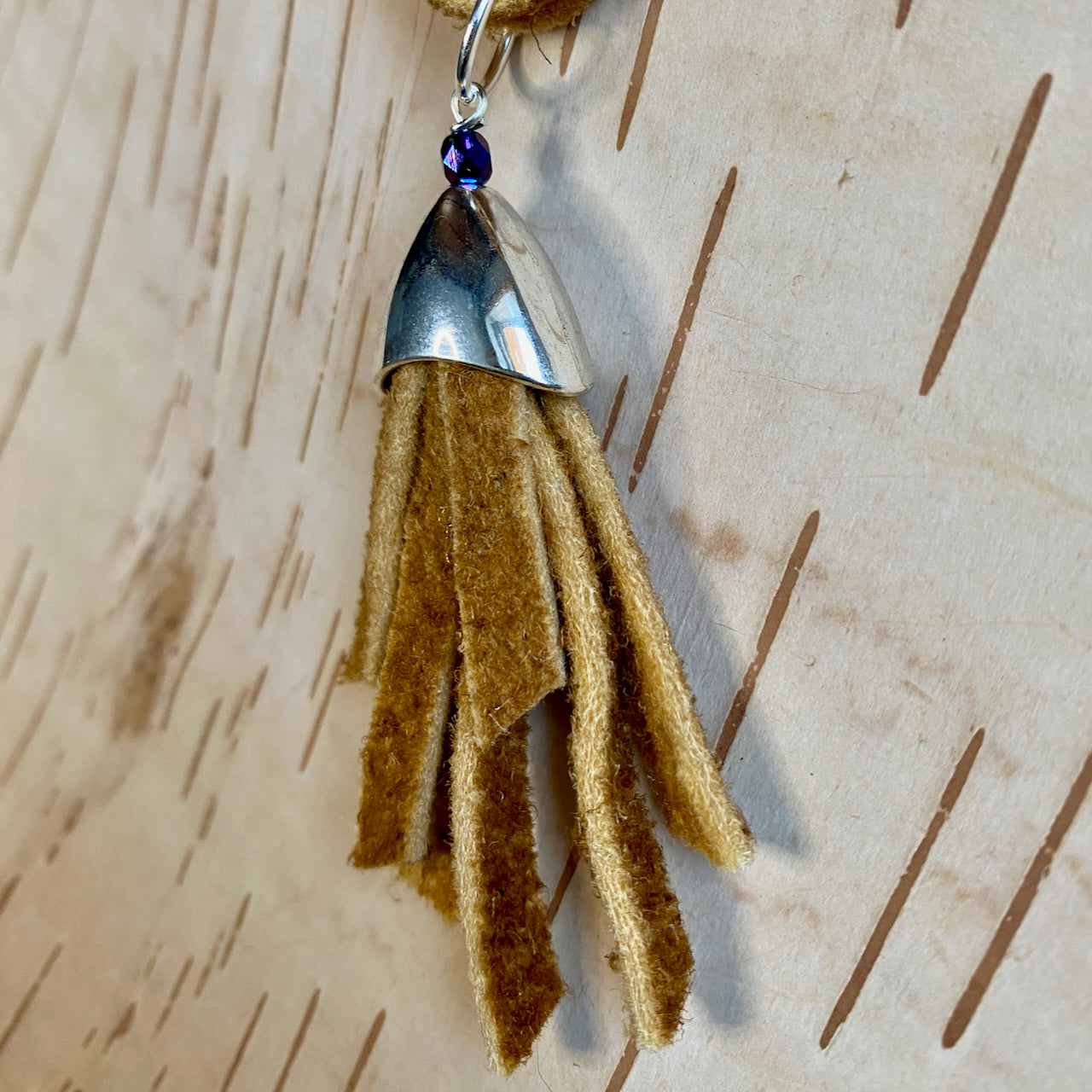 Moose Hide Jumbo Tassel Pendant