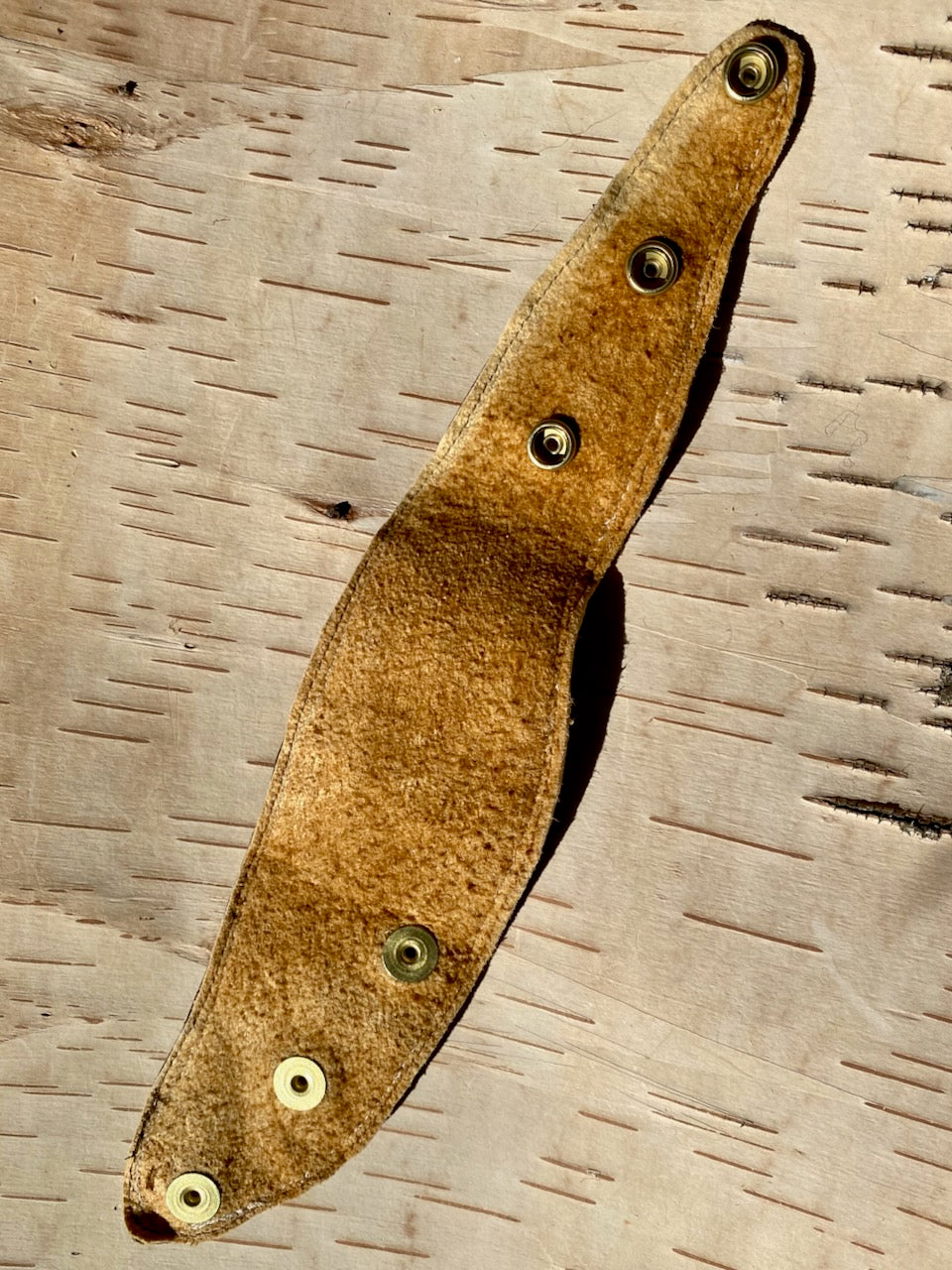 Fish Skin Cuff with White Rick Rack Border