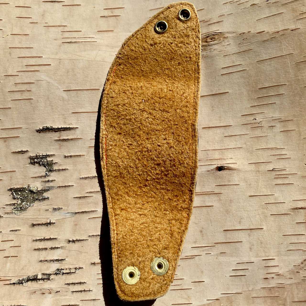 Fish Skin Cuff with Orange Rick Rack Border