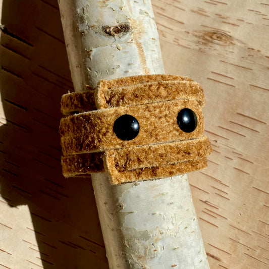 Wrapped Moose Hide Cuff