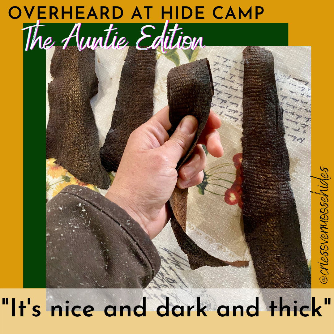It's nice and dark and thick Mug - Overheard at Hide Camp - The Auntie Edition